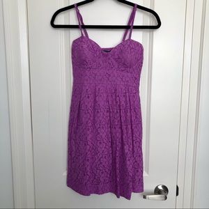 Bluenotes Purple Lace Dress